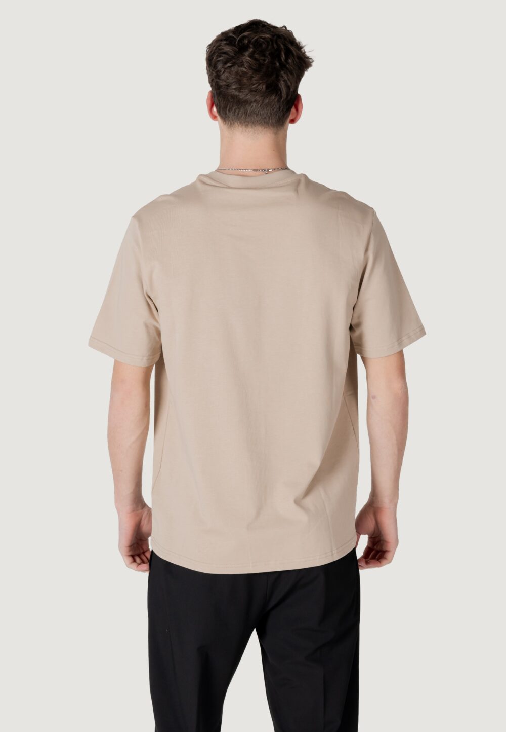 T-shirt Antony Morato relaxed fit with matt plastic print Beige - Foto 2