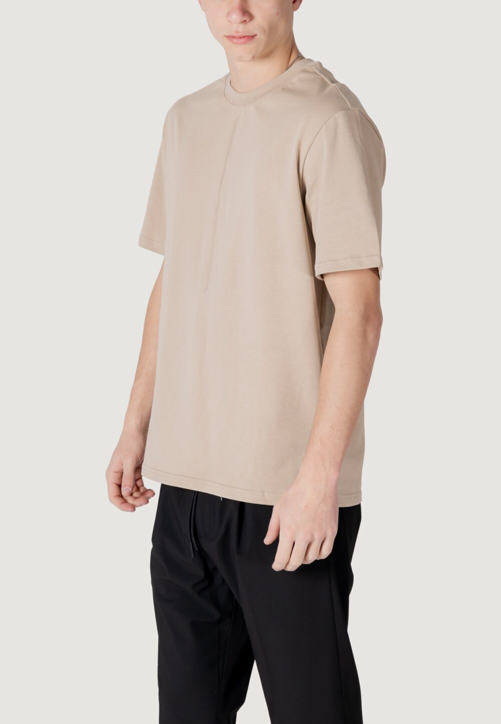 T-shirt Antony Morato relaxed fit with matt plastic print Beige - Foto 3