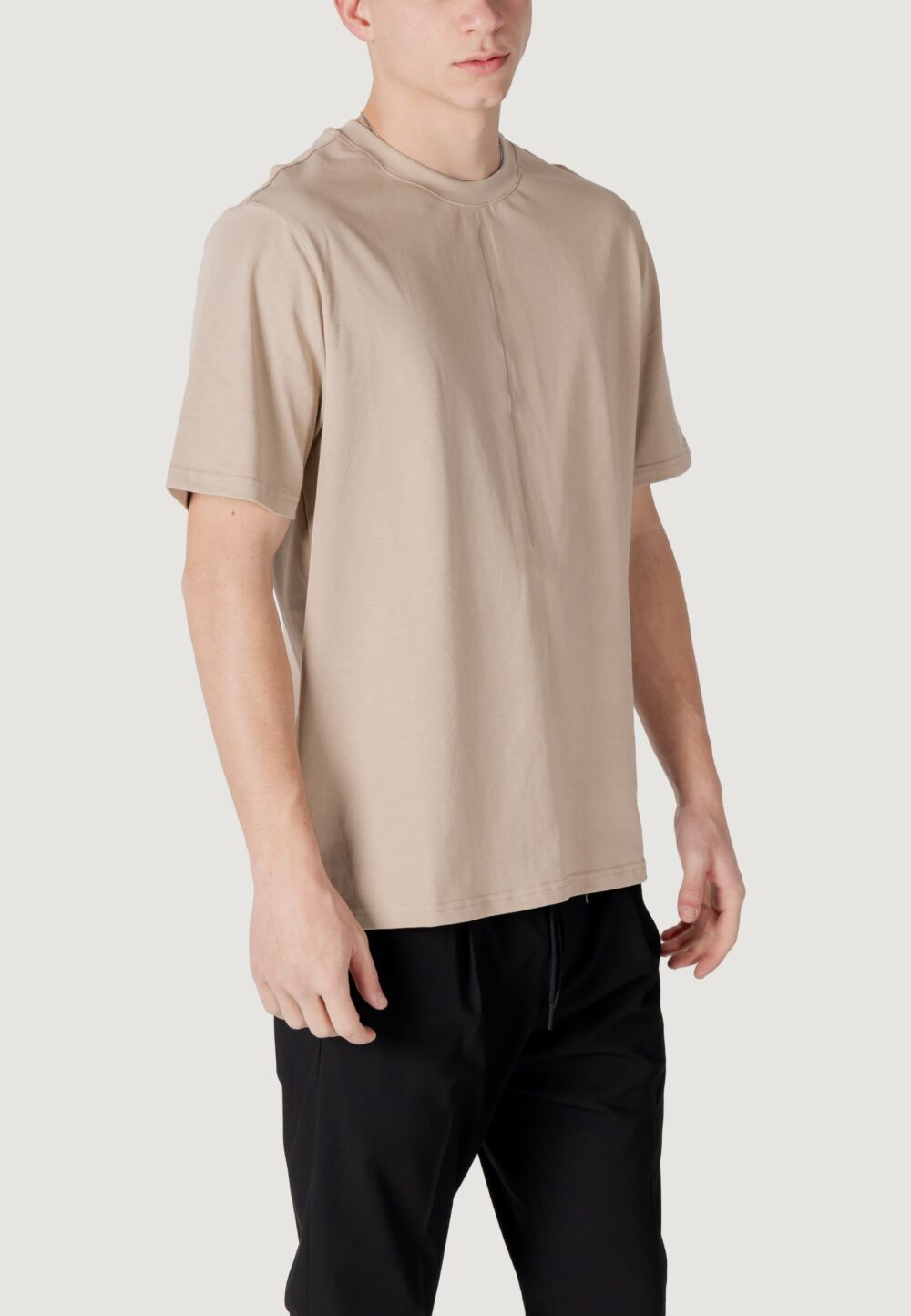 T-shirt Antony Morato relaxed fit with matt plastic print Beige - Foto 4