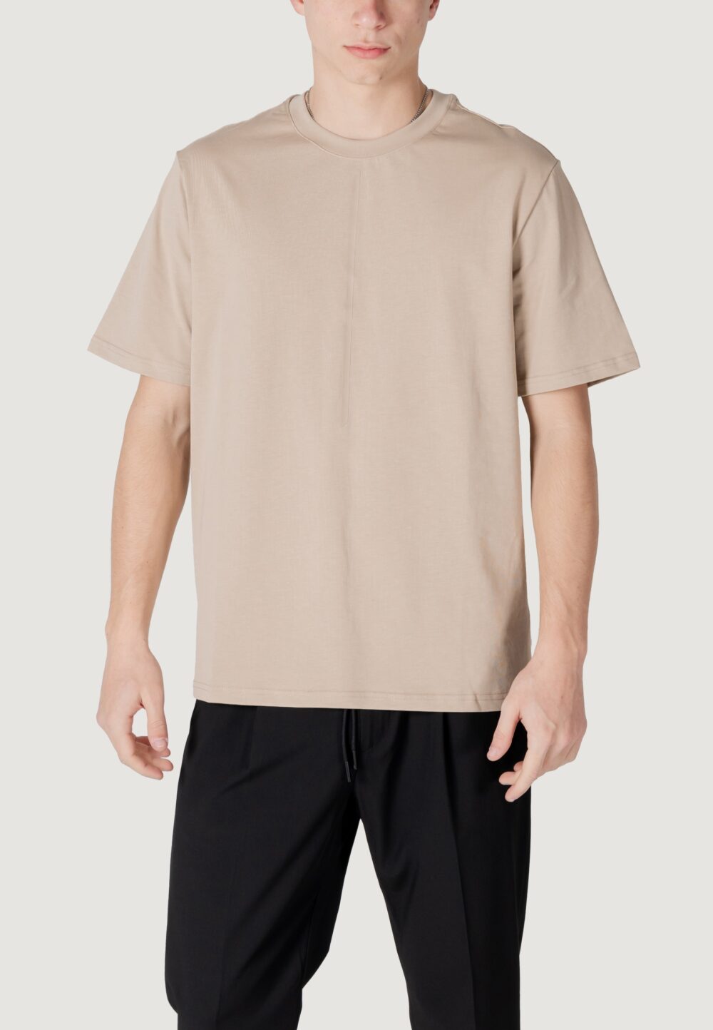 T-shirt Antony Morato relaxed fit with matt plastic print Beige - Foto 5
