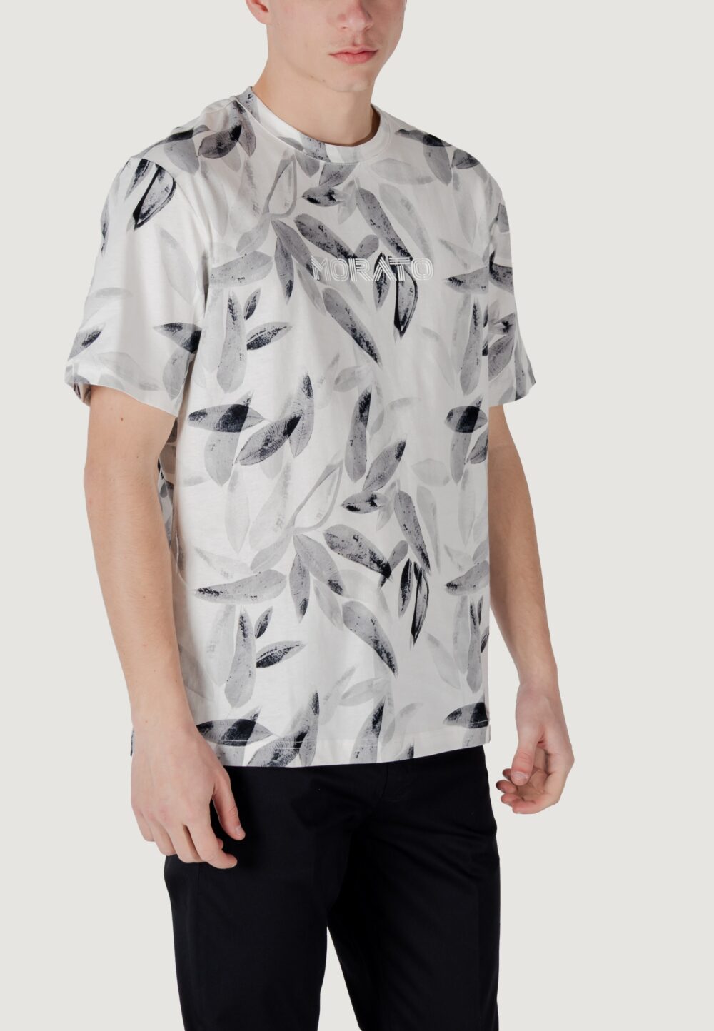 T-shirt Antony Morato relaxed fit with matt foam logo print Bianco - Foto 2