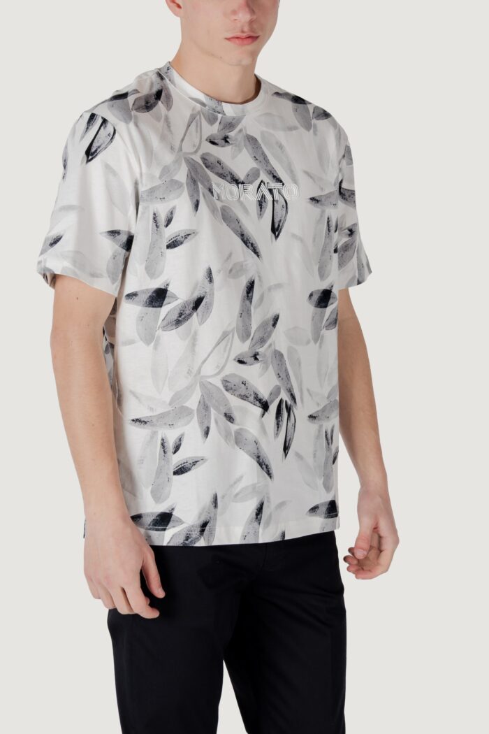 T-shirt Antony Morato relaxed fit with matt foam logo print Bianco