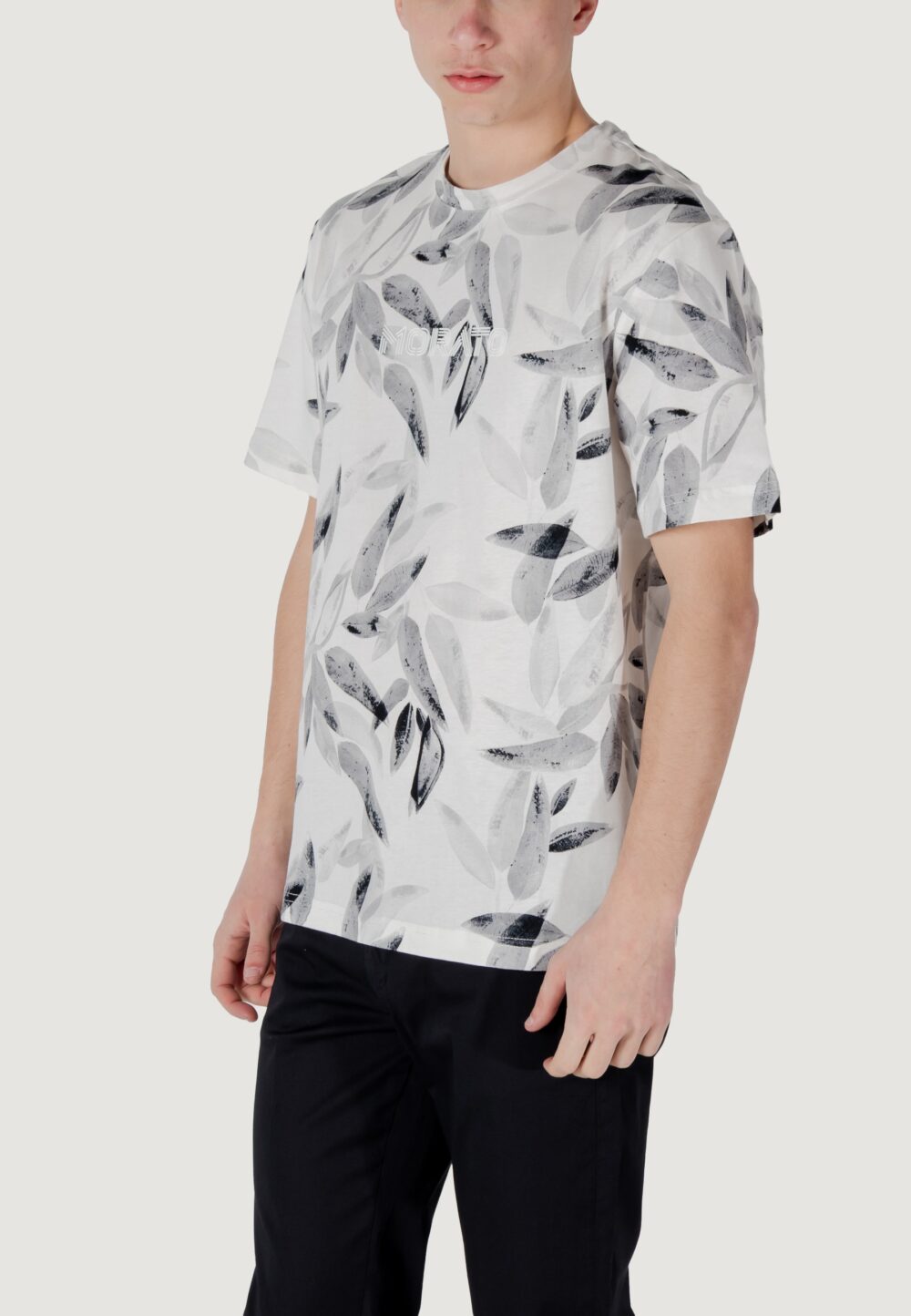 T-shirt Antony Morato relaxed fit with matt foam logo print Bianco - Foto 4