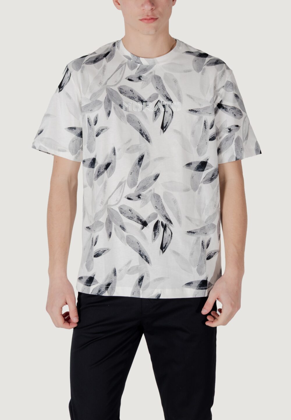 T-shirt Antony Morato relaxed fit with matt foam logo print Bianco - Foto 5