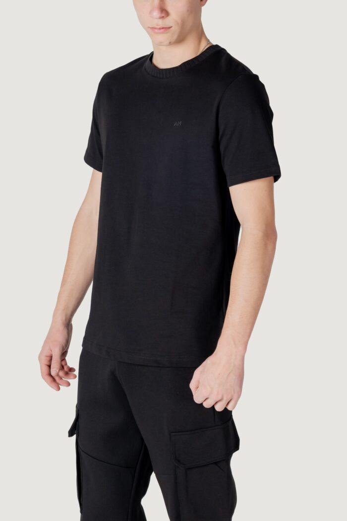 T-shirt Antony Morato regular fit with embroidered logo Nero