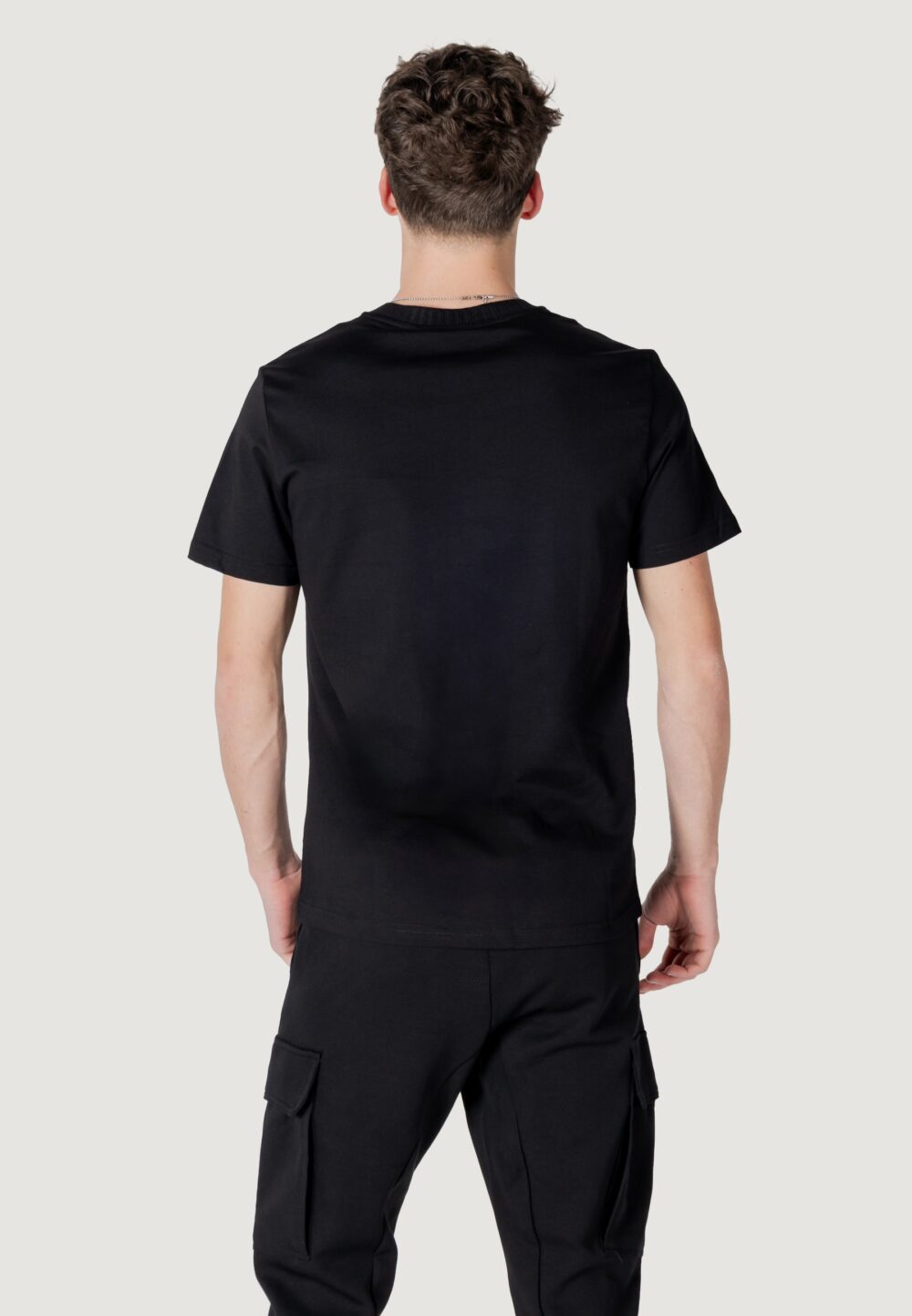 T-shirt Antony Morato regular fit with embroidered logo Nero - Foto 4