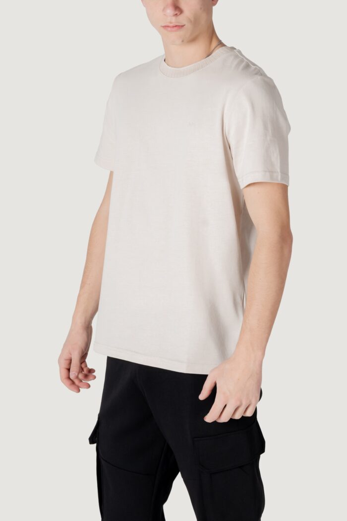 T-shirt Antony Morato regular fit with embroidered logo Panna