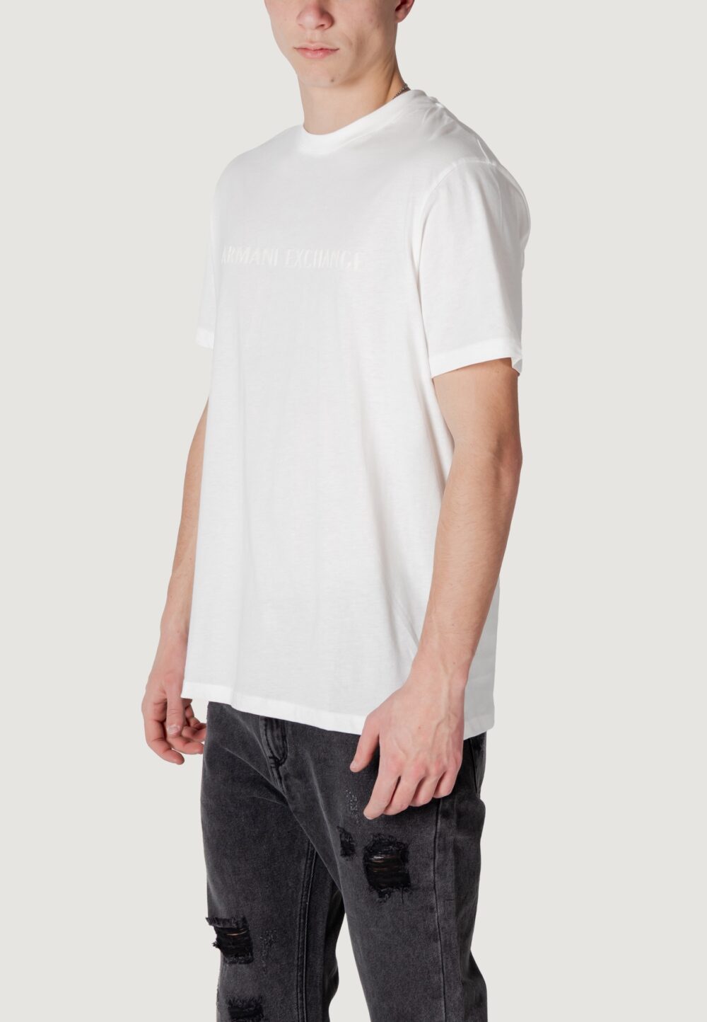 T-shirt Armani Exchange Bianco - Foto 4