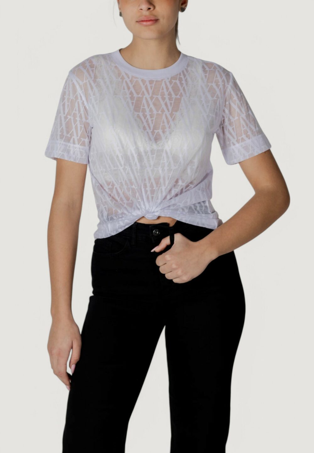 T-shirt Armani Exchange Bianco - Foto 1