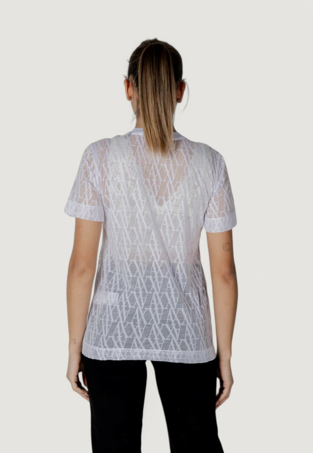 T-shirt Armani Exchange Bianco - Foto 5