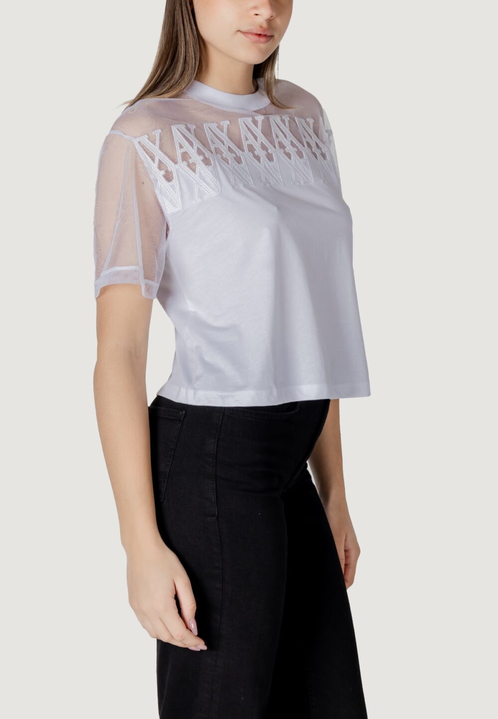 T-shirt Armani Exchange Bianco - Foto 2