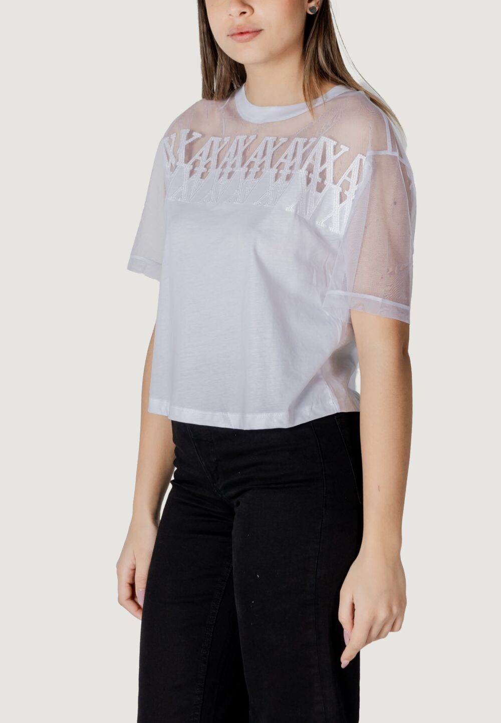 T-shirt Armani Exchange Bianco - Foto 3