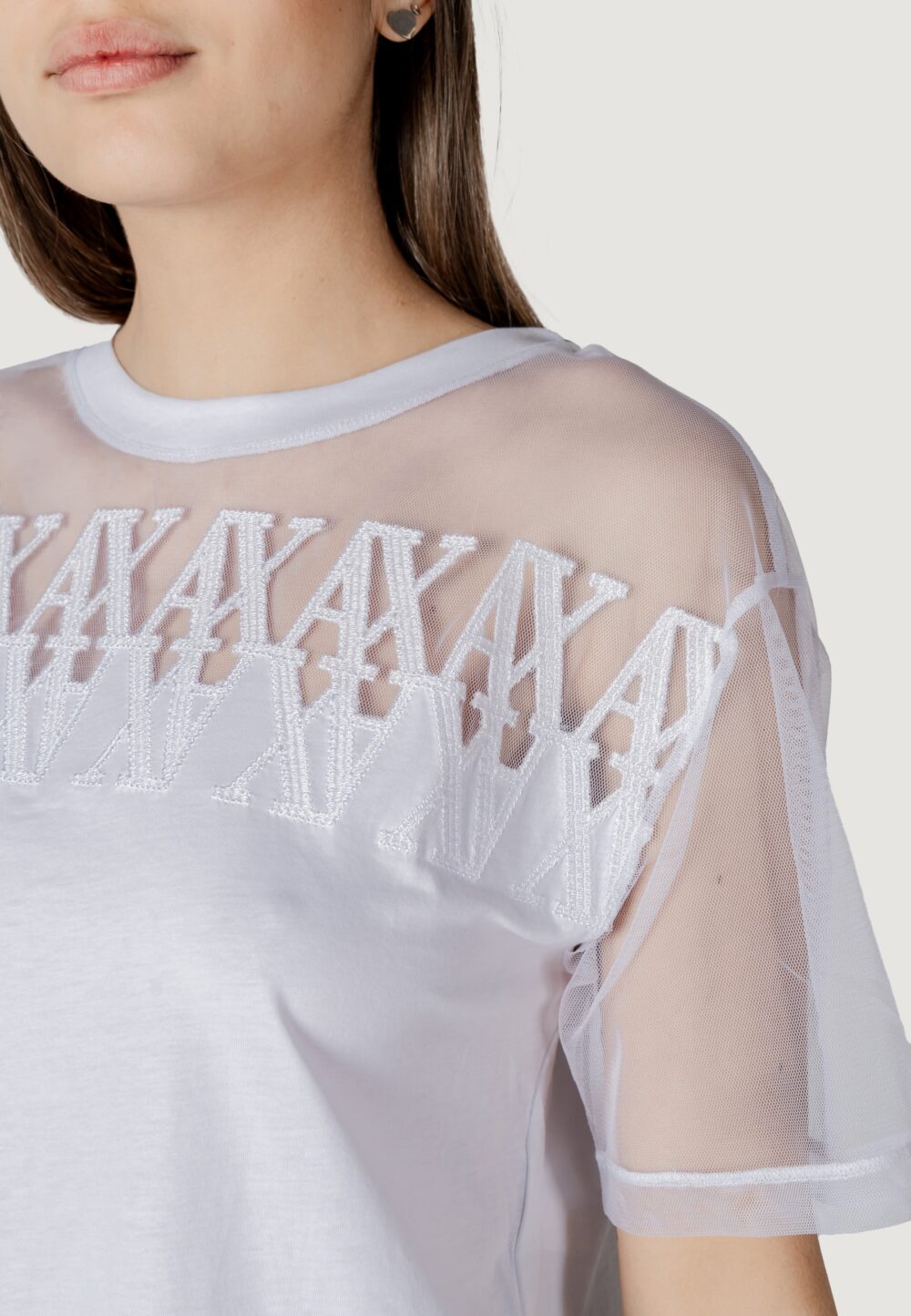 T-shirt Armani Exchange Bianco - Foto 5