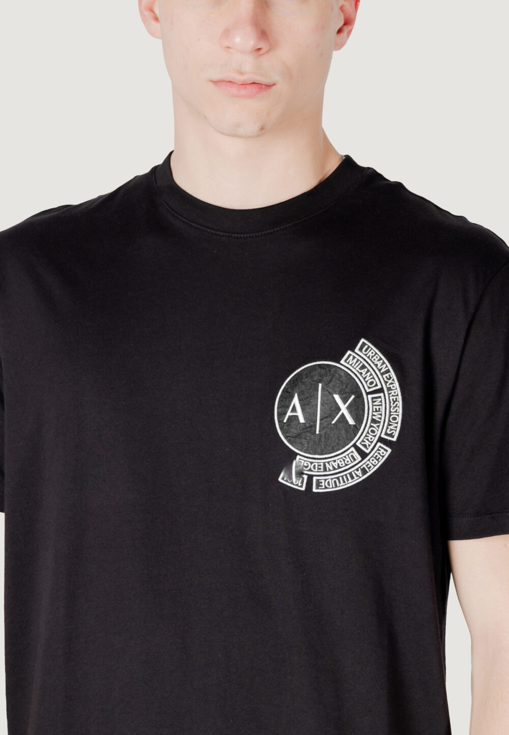 T-shirt Armani Exchange Nero - Foto 2