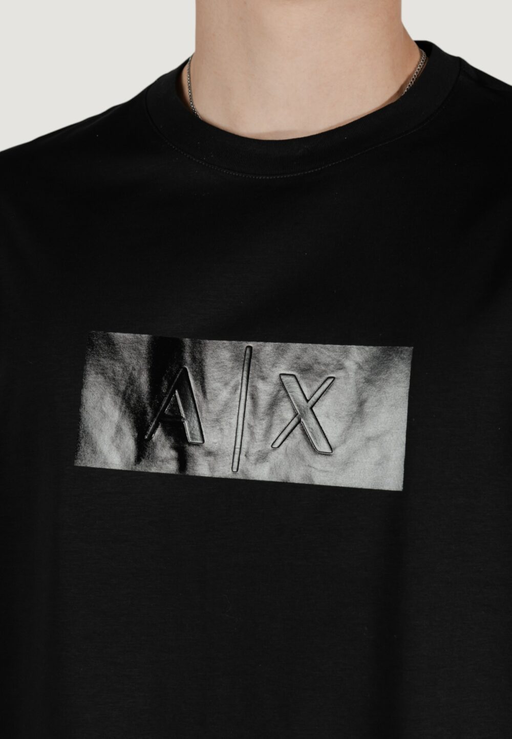 T-shirt Armani Exchange Nero - Foto 2