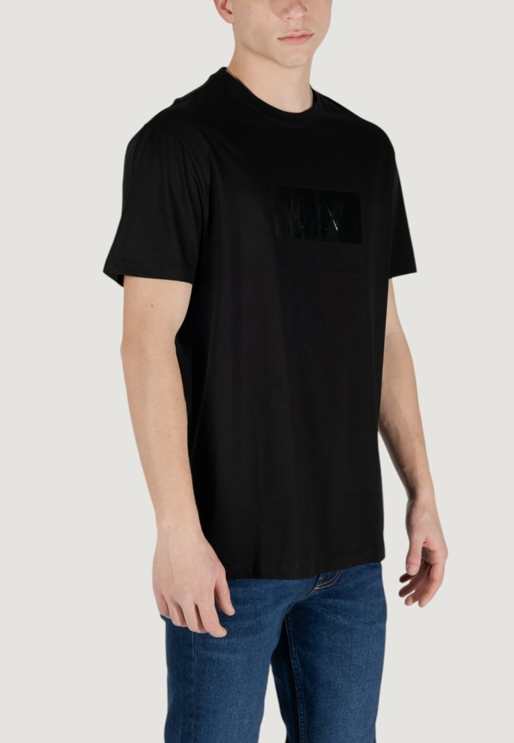 T-shirt Armani Exchange Nero - Foto 4