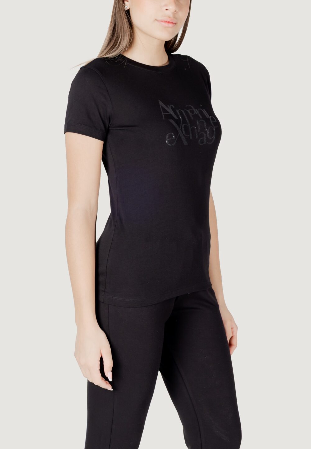 T-shirt Armani Exchange Nero - Foto 3
