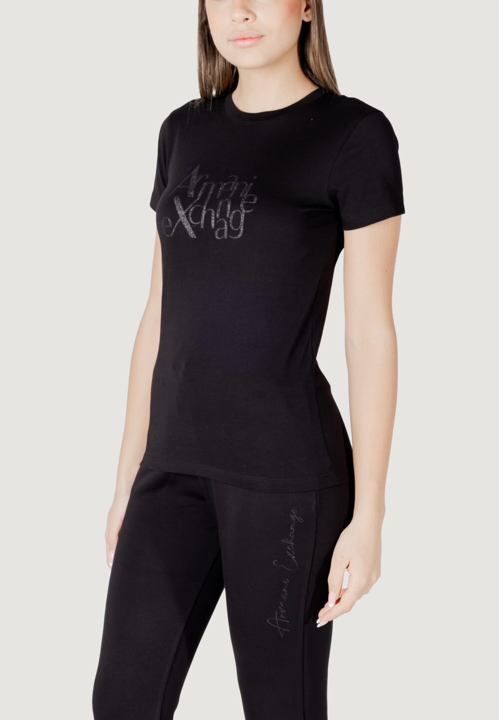 T-shirt Armani Exchange Nero - Foto 4