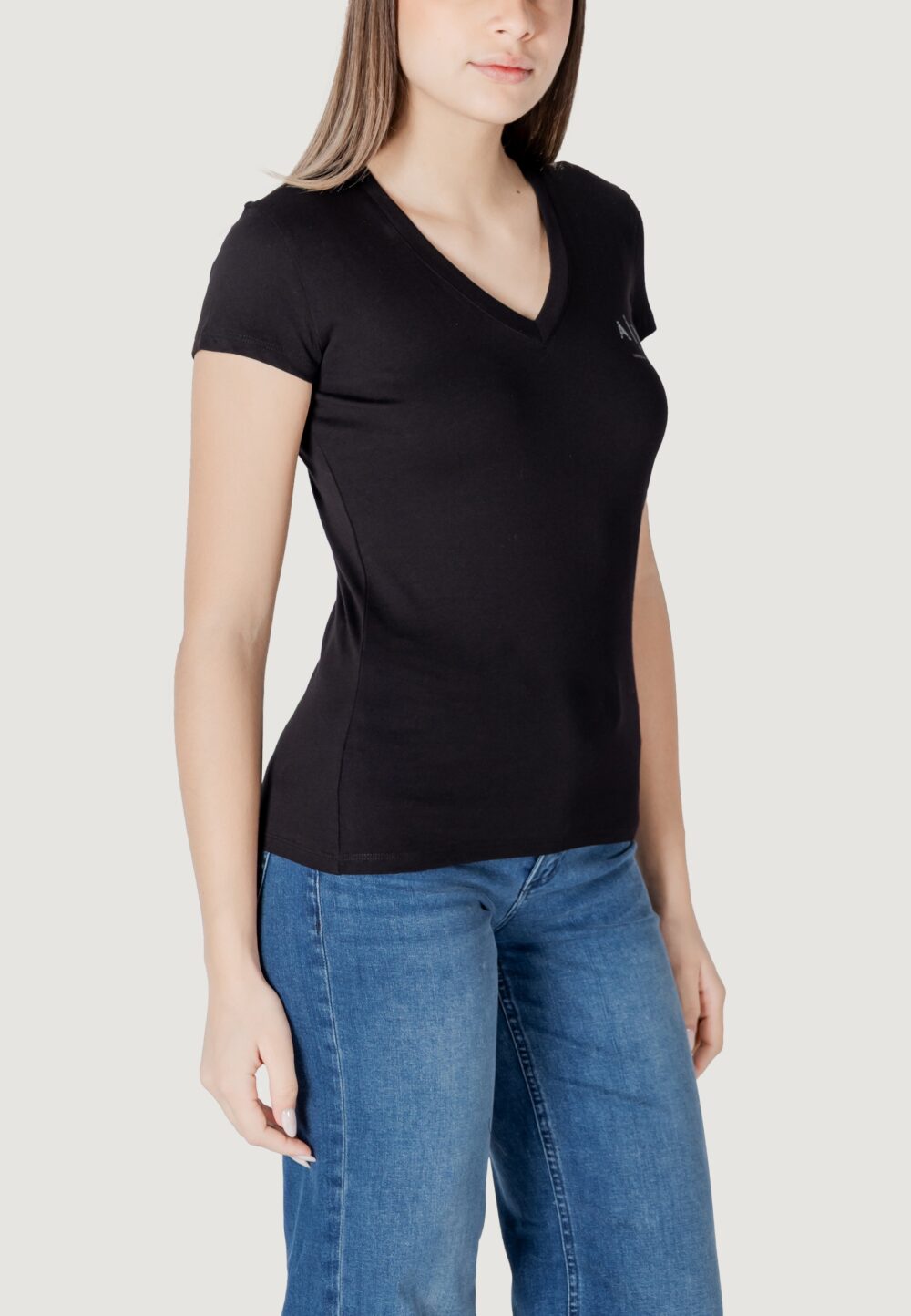 T-shirt Armani Exchange Nero - Foto 3