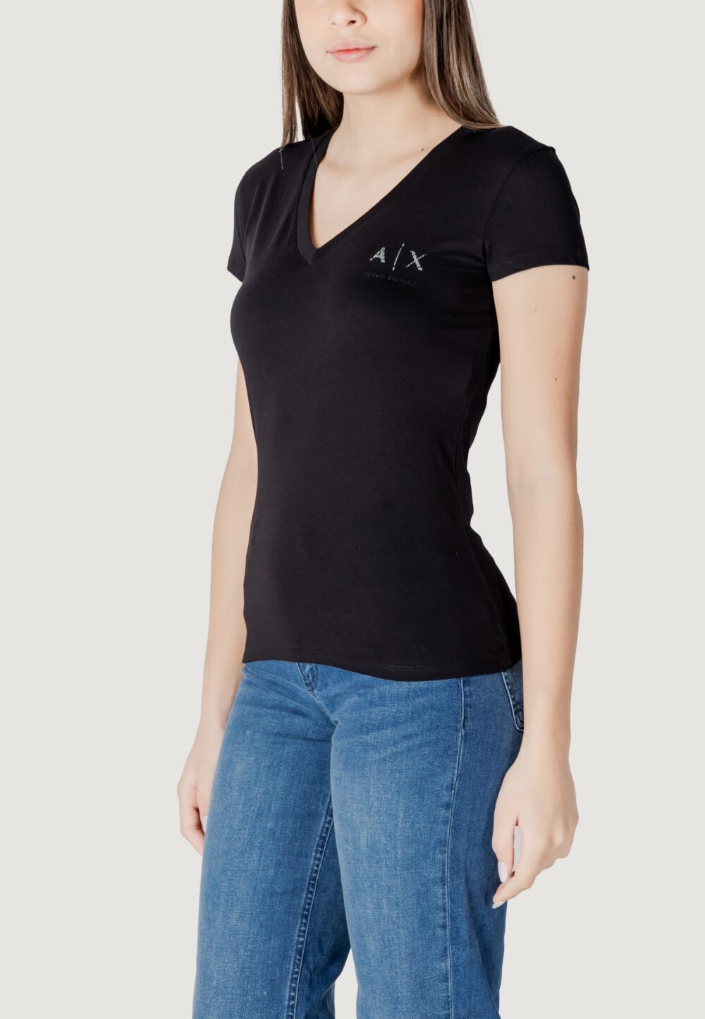 T-shirt Armani Exchange Nero - Foto 4