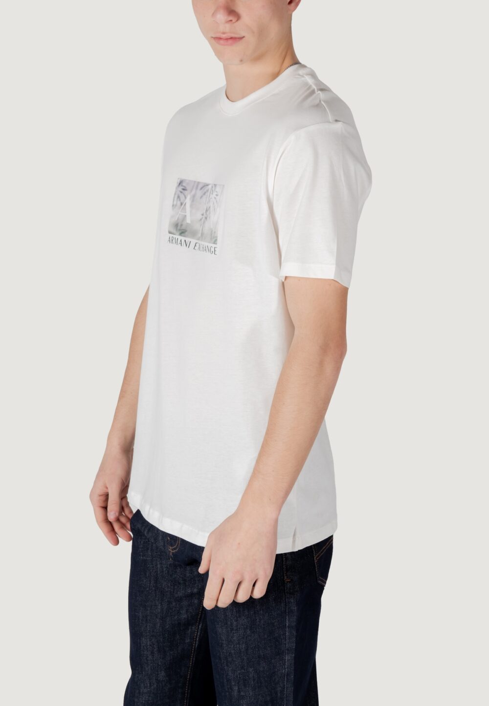 T-shirt Armani Exchange Panna - Foto 3