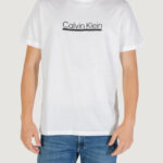 T-shirt Calvin Klein ss 30s eu sp outline Bianco - Foto 1