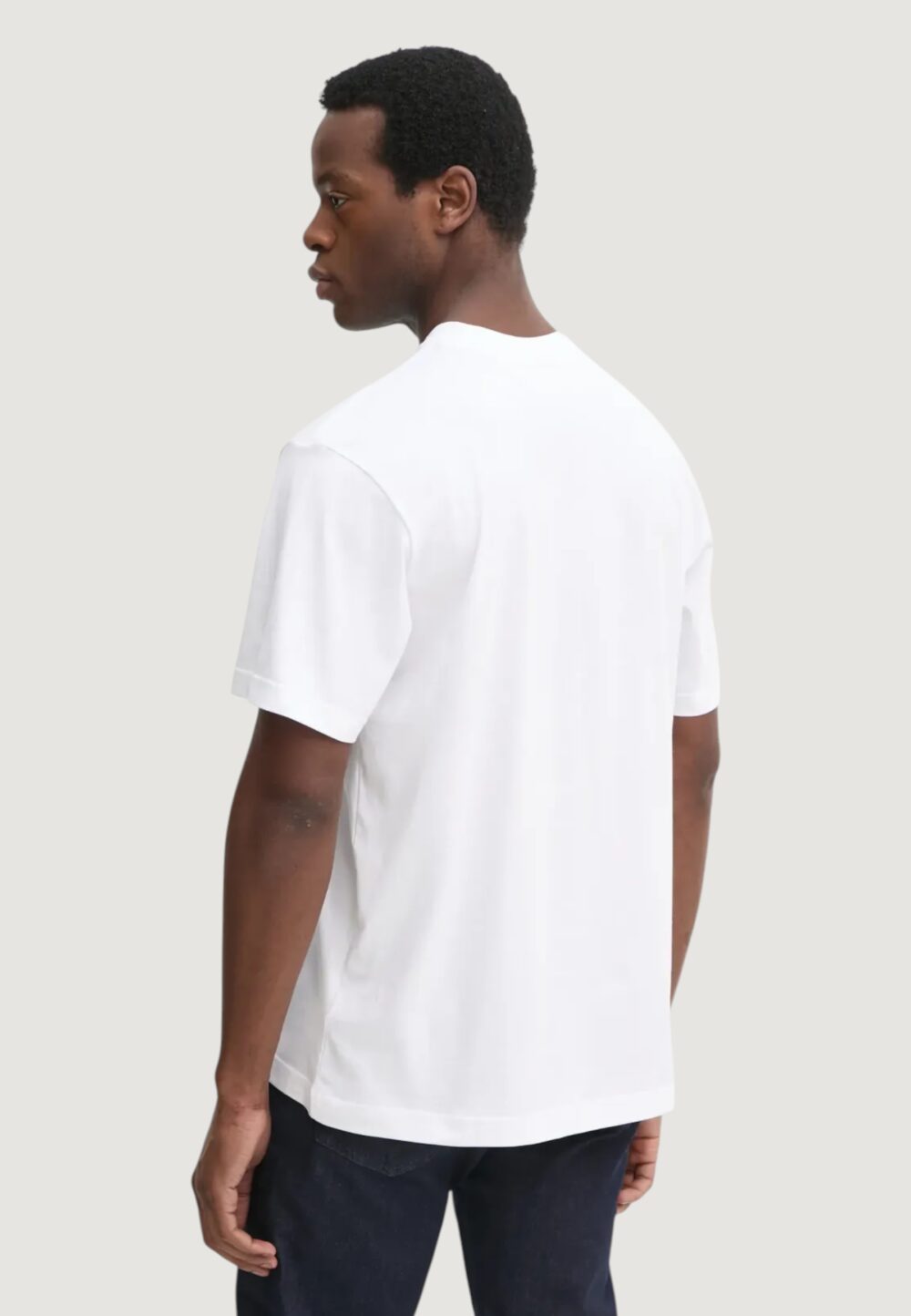 T-shirt Calvin Klein Jeans woven label relaxed Bianco - Foto 3