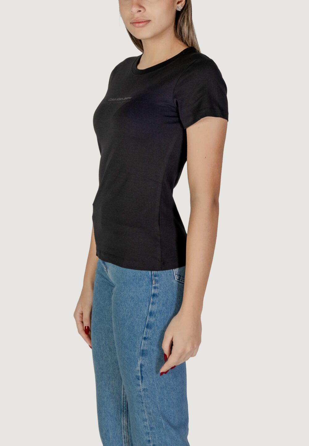 T-shirt Calvin Klein Jeans institutional graphic Nero - Foto 2