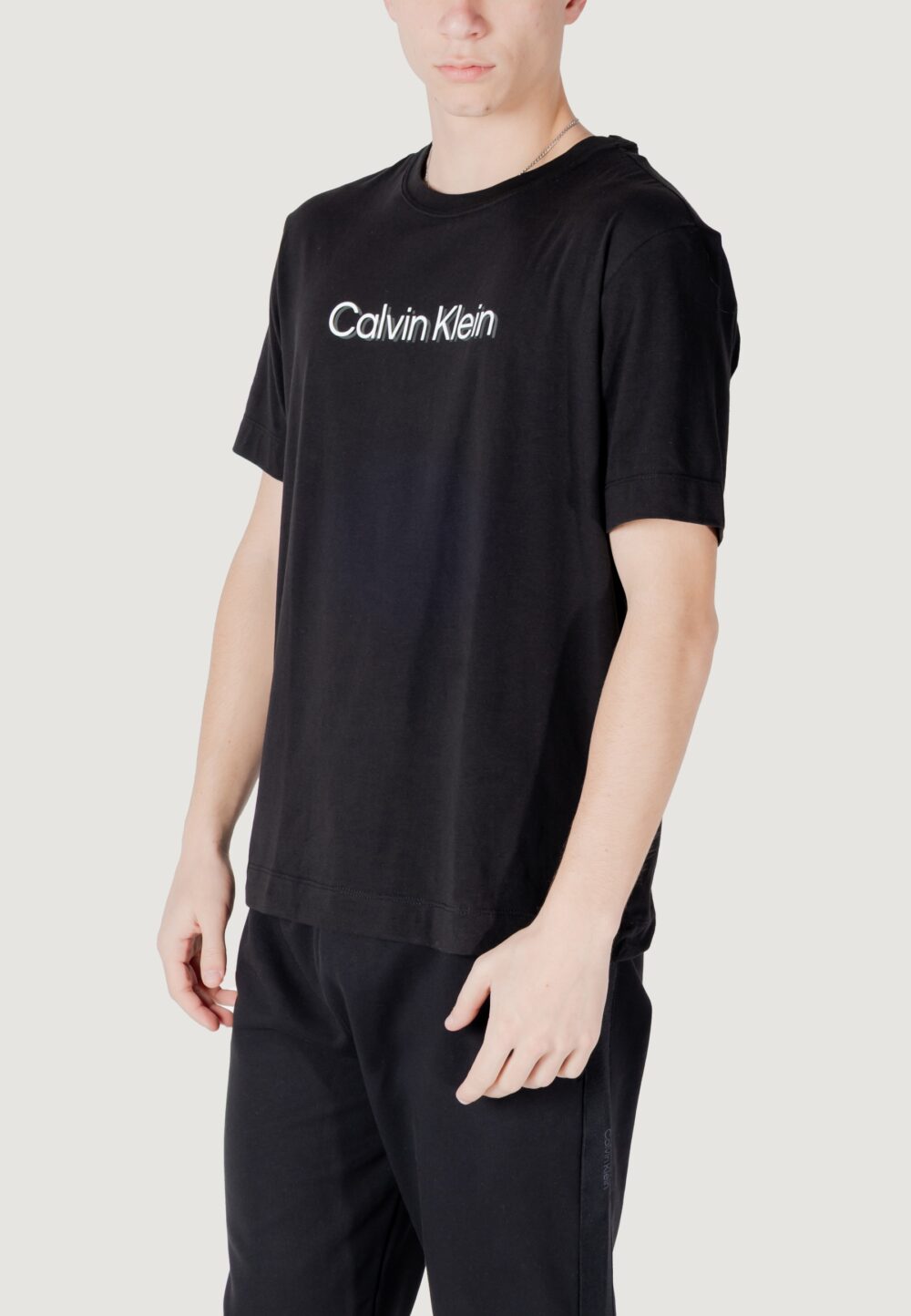 T-shirt Calvin Klein Sport graphic s/s t-s Nero - Foto 2