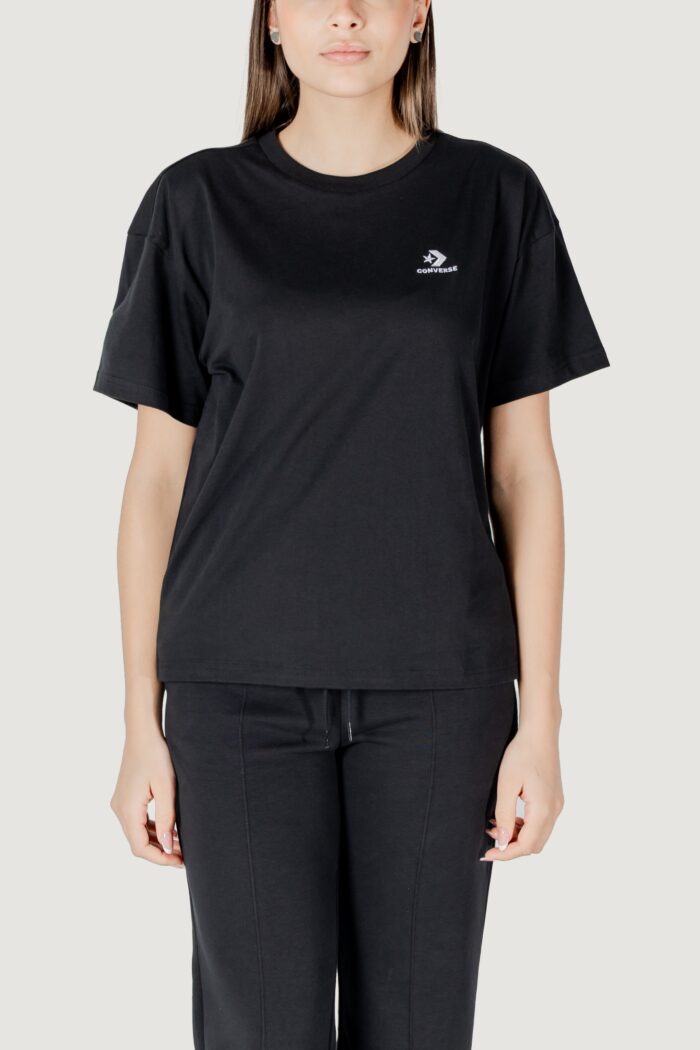 T-shirt Converse star chevron oversized tee Nero