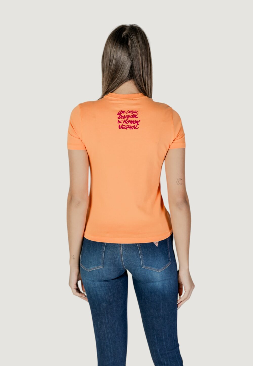 T-shirt Desigual ts_botanical_lacroix Arancione - Foto 4