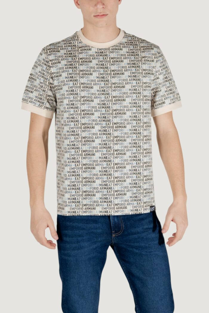T-shirt EA7  Beige chiaro