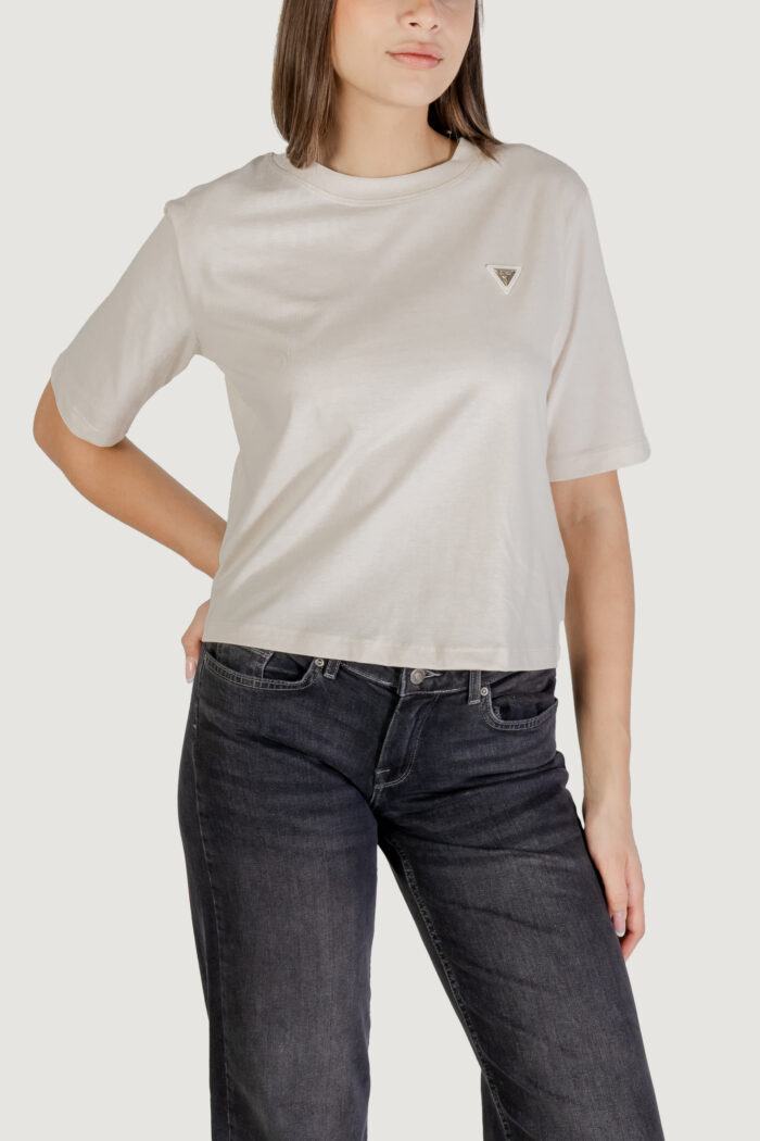 T-shirt Guess Active colette boxy tshirt Beige chiaro