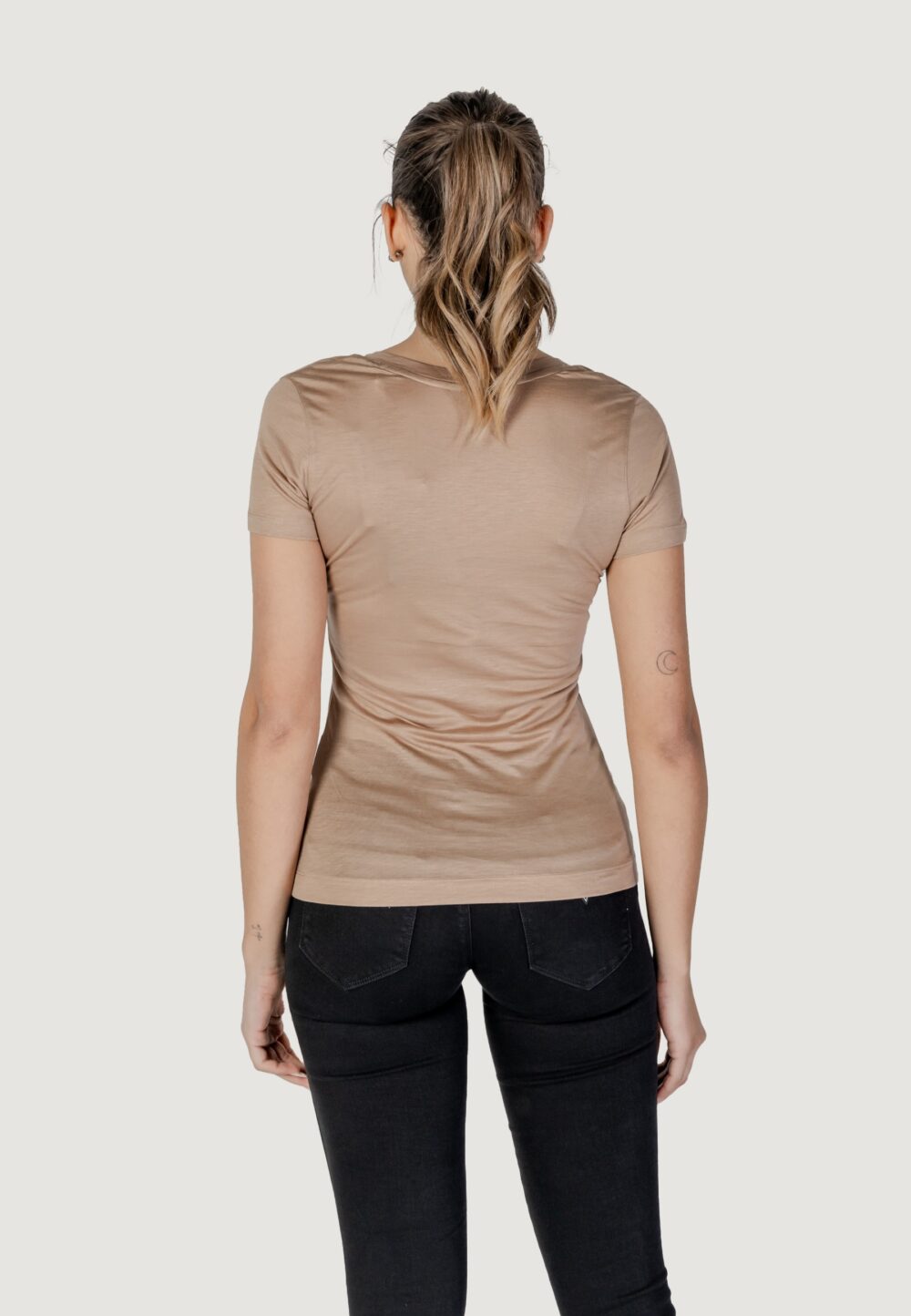 T-shirt Guess vn ss light basic Beige scuro - Foto 2