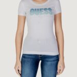 T-shirt Guess cn ss glitter degrad Bianco - Foto 1