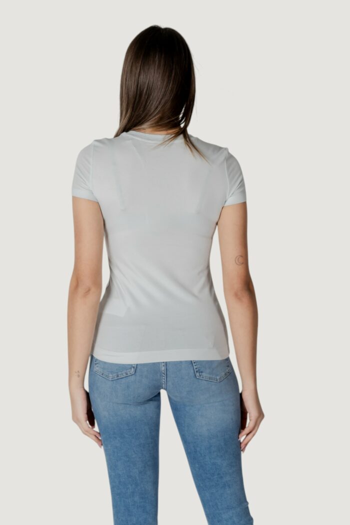 T-shirt Guess cn ss logo lace tee Celeste