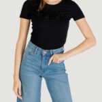 T-shirt Guess cn ss logo segquins Nero - Foto 1