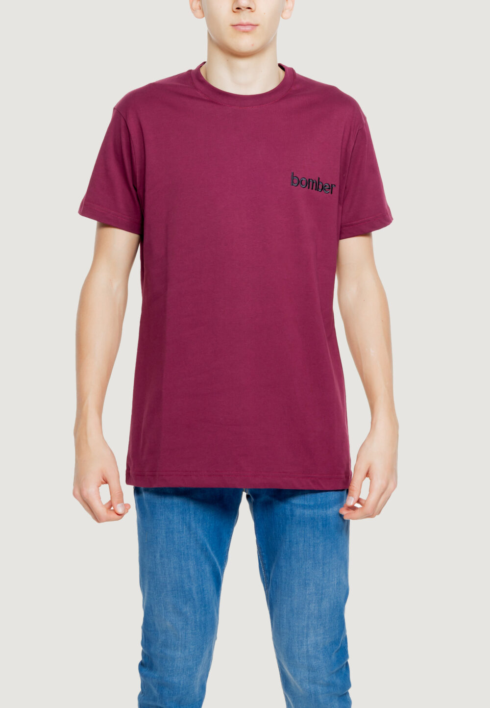 T-shirt The Bomber the bomber logo Bordeaux - Foto 1