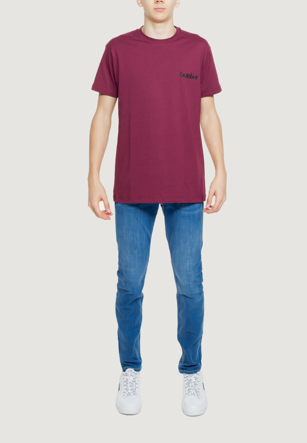 T-shirt The Bomber the bomber logo Bordeaux - Foto 5