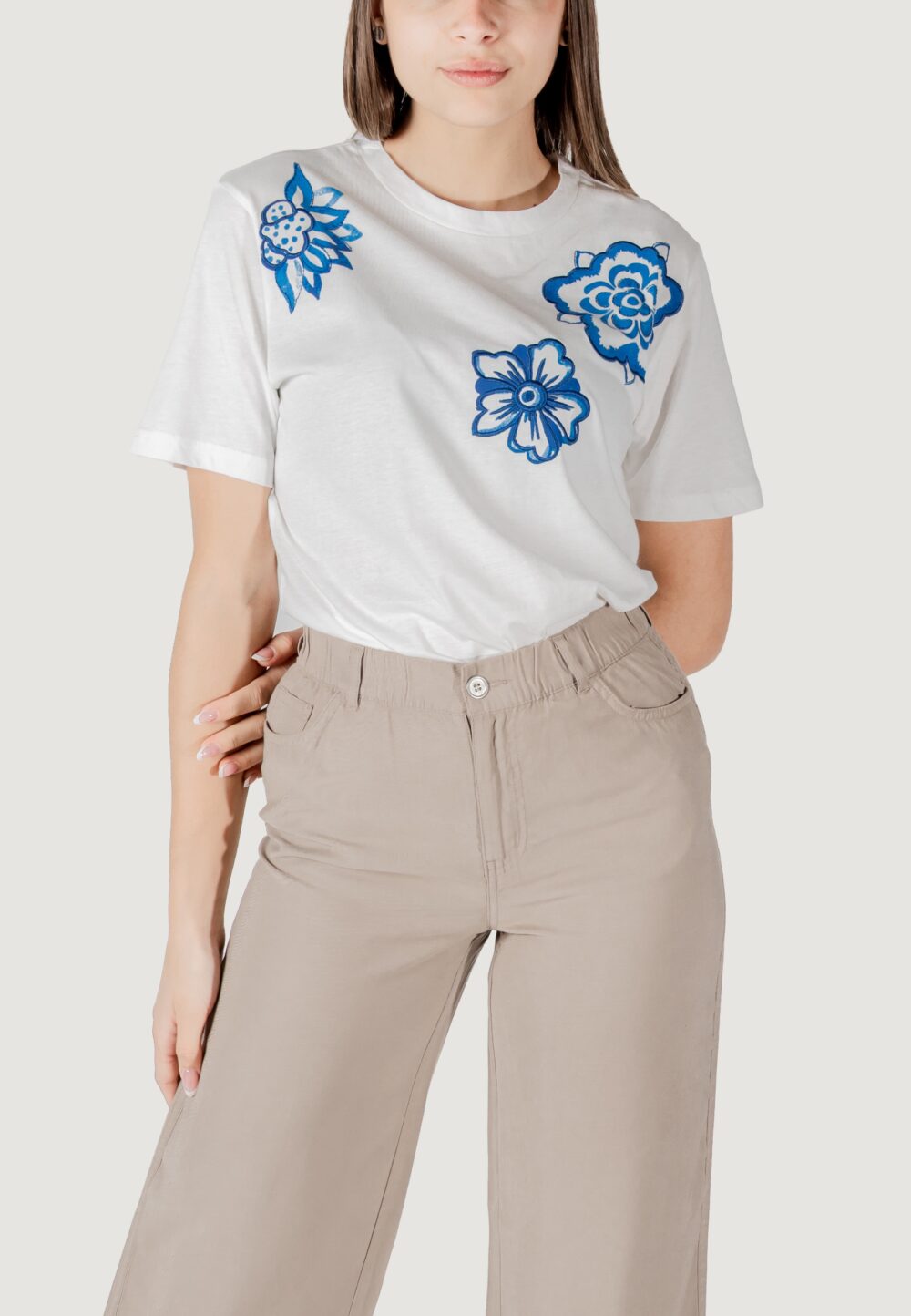 T-shirt ICHI ihmajou Bianco - Foto 1
