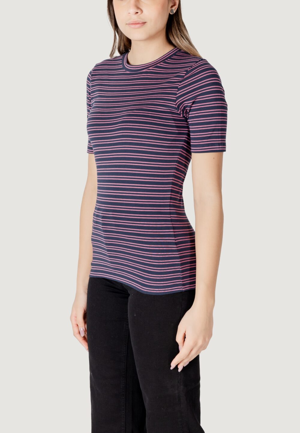 T-shirt ICHI ihmira ss2 BLU/ROSA - Foto 2