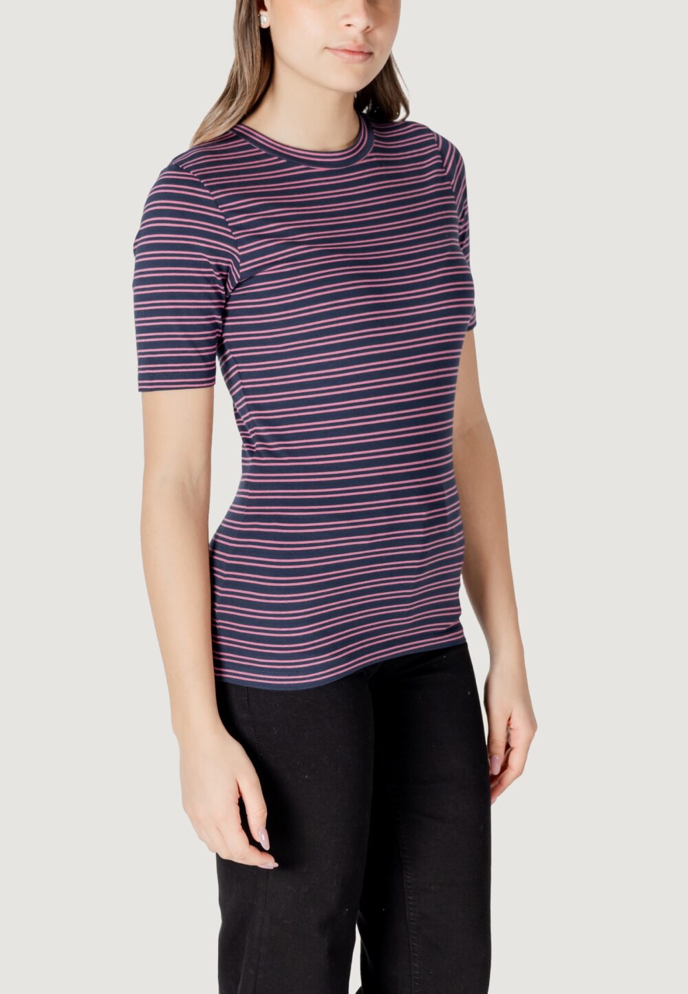 T-shirt ICHI ihmira ss2 BLU/ROSA - Foto 3