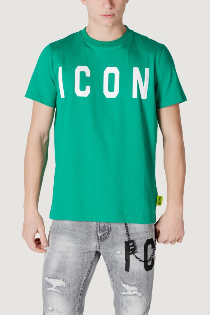 T-shirt Icon logo grande Verde