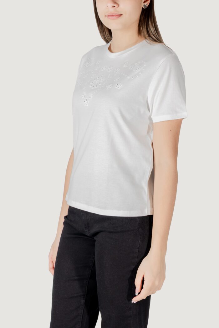 T-shirt Jacqueline de Yong jdycif s/s broderie anglaise top jrs Bianco