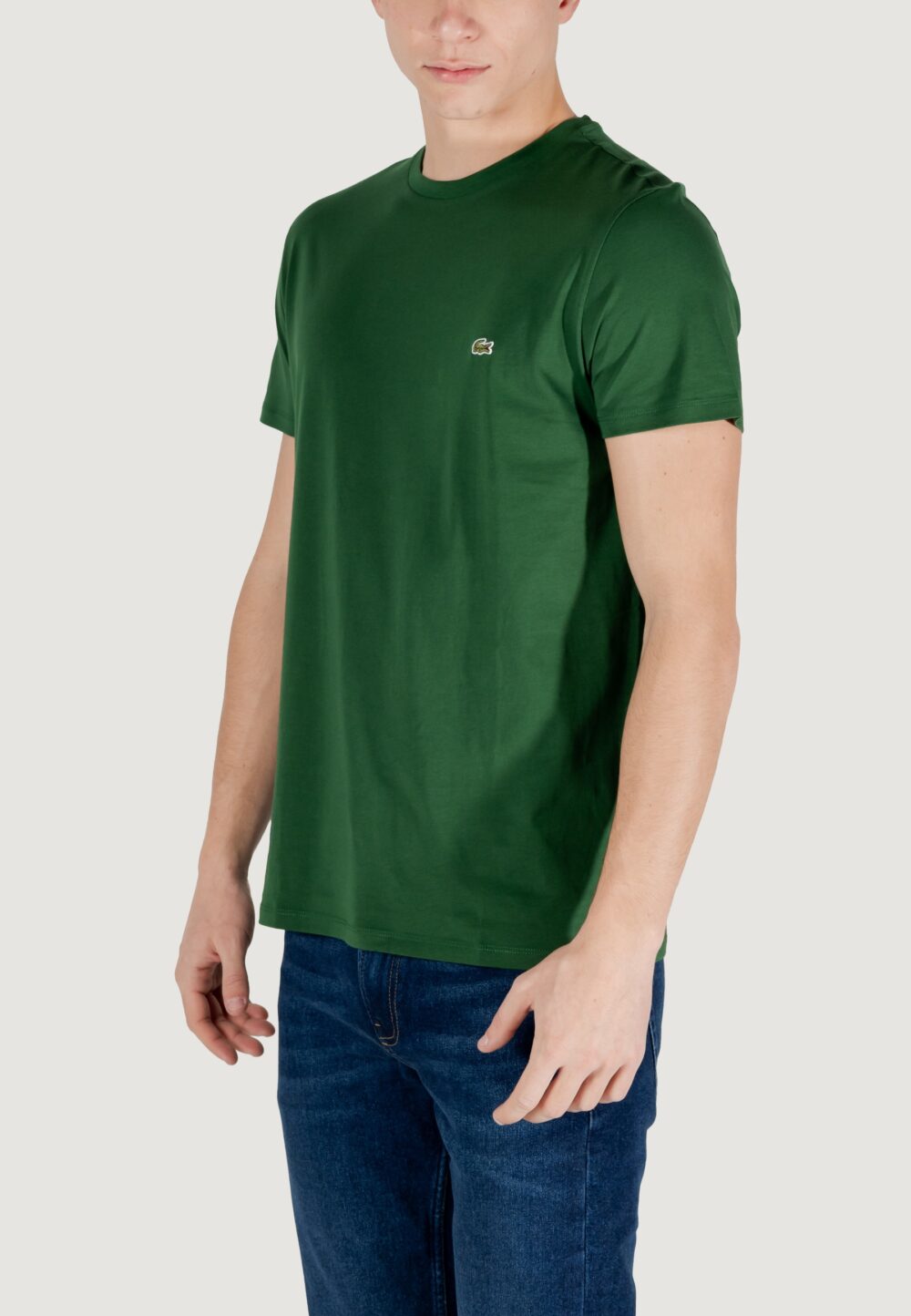 T-shirt LACOSTE Verde - Foto 3