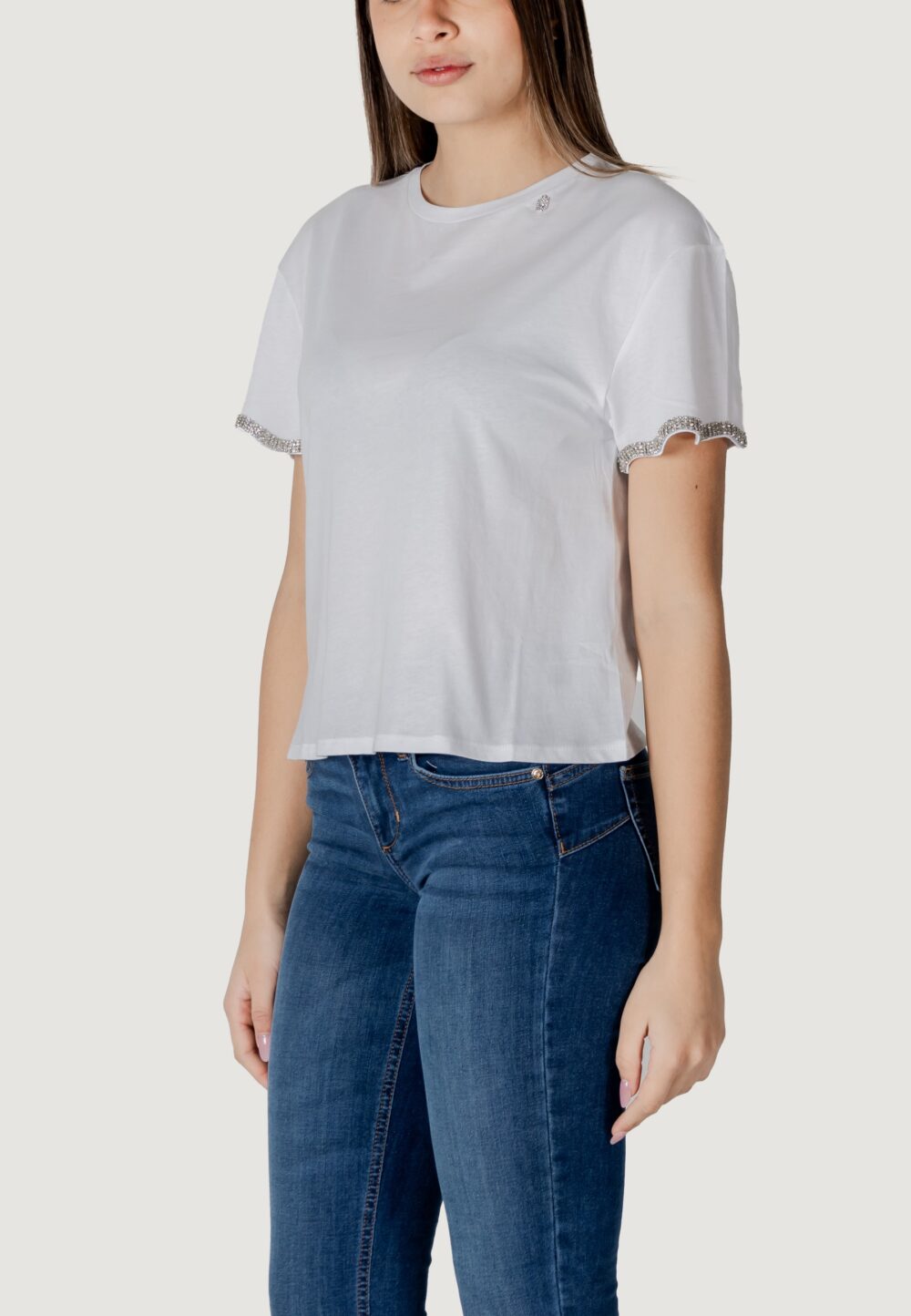 T-shirt Liu-Jo ecs moda m/c Bianco - Foto 3