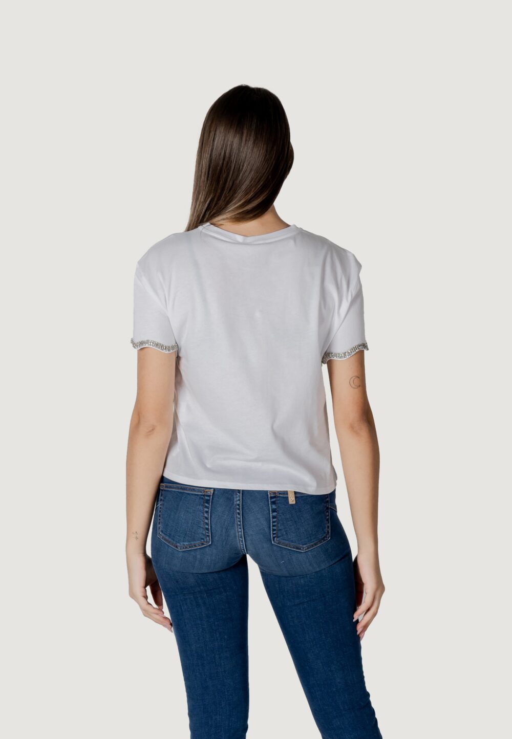 T-shirt Liu-Jo ecs moda m/c Bianco - Foto 4