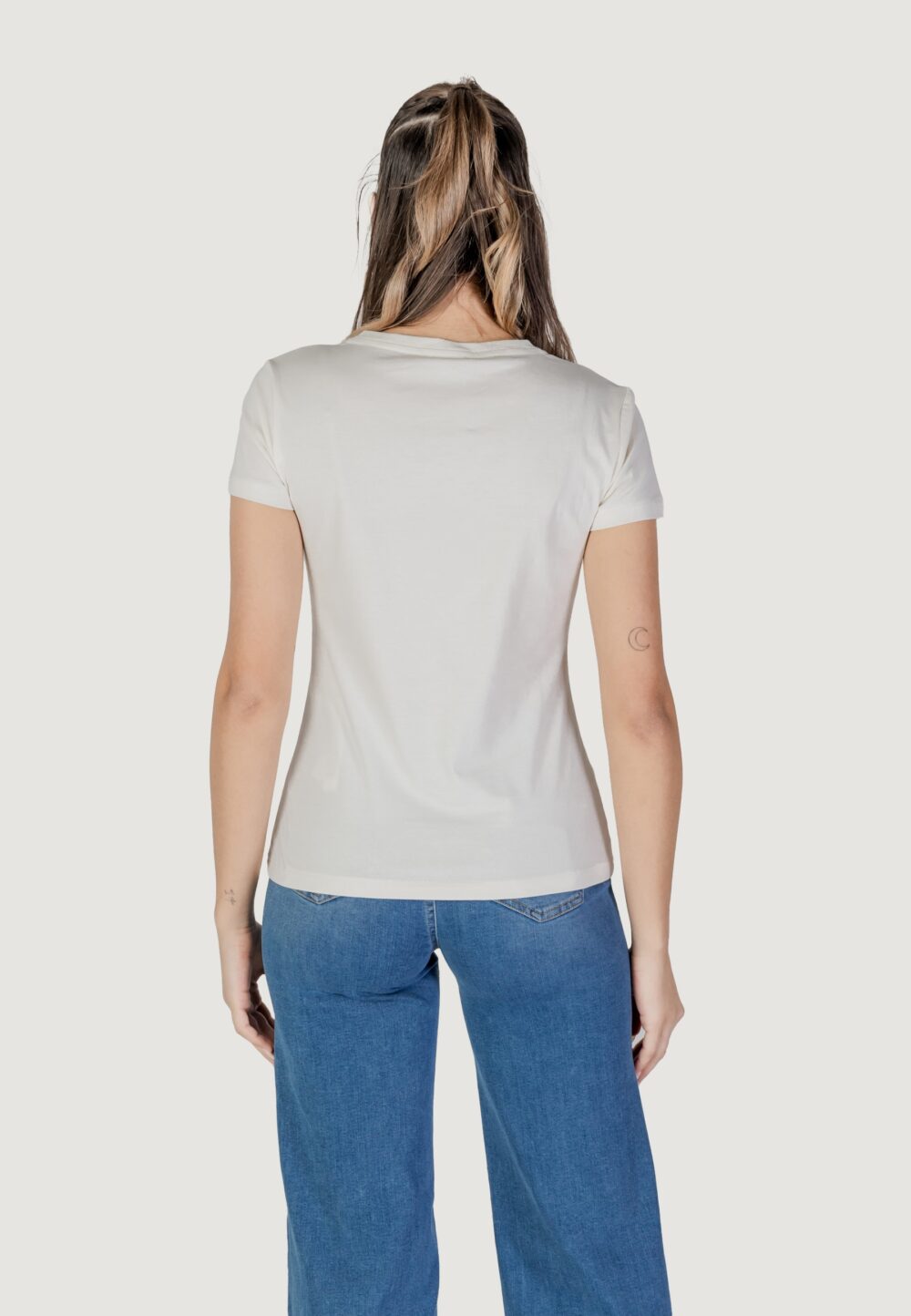 T-shirt Liu-Jo ecs moda m/c Latte - Foto 3