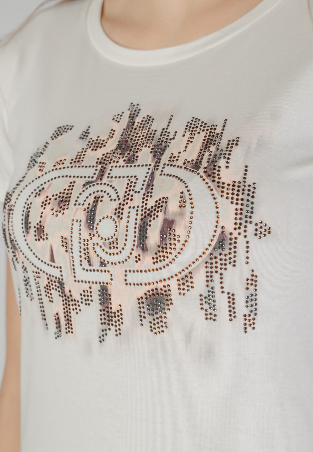 T-shirt Liu-Jo ecs moda m/c Latte - Foto 5