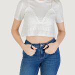 T-shirt Only onlbetsy life s/s o-neck mix top jrs Bianco - Foto 1